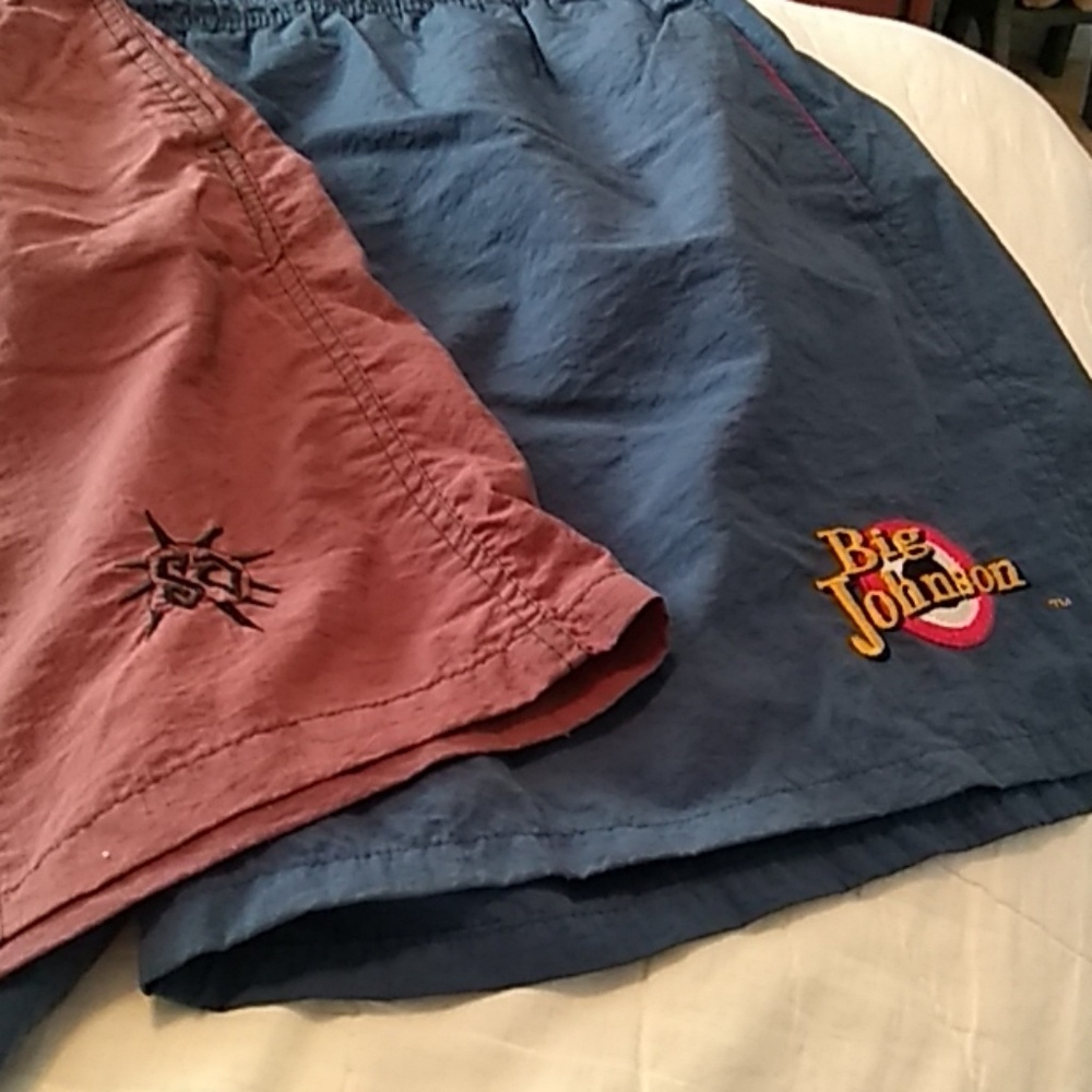 Two pair men's swim shorts